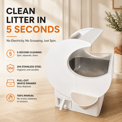 PurrOrbit™ QuickSift Litter Box