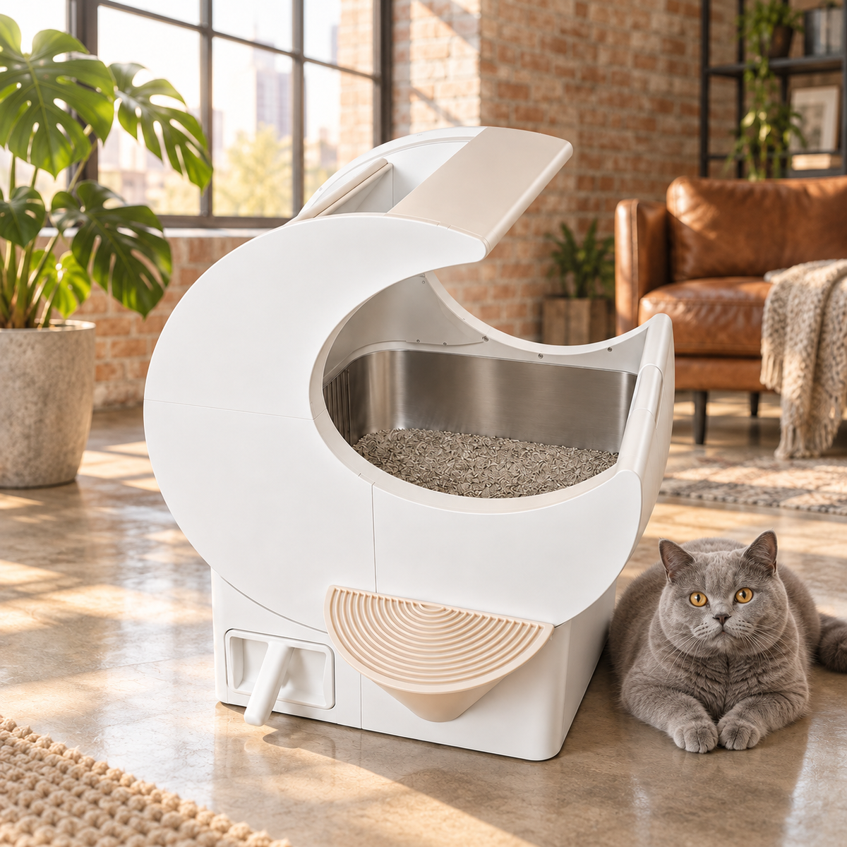 PurrOrbit™ QuickSift Litter Box